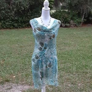 Hi Lo Dress with Sparkles (15" across, 36" and 38" long)